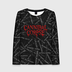 Лонгслив женский Cannibal Corpse Songs Z, цвет: 3D-принт