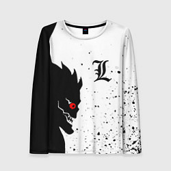 Лонгслив женский ТЕТРАДЬ СМЕРТИ, цвет: 3D-принт
