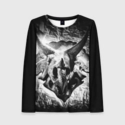 Женский лонгслив Трицератопс Динозавр