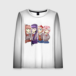 Лонгслив женский Doki Doki Literature Club, цвет: 3D-принт