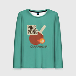 Женский лонгслив Ping-pong