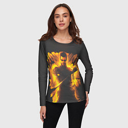 Лонгслив женский Jensen in fire, цвет: 3D-принт — фото 2