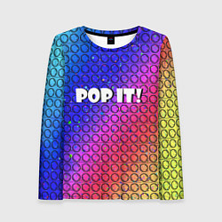 Лонгслив женский Pop It! Simple Dimple, цвет: 3D-принт