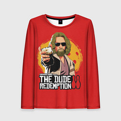 Лонгслив женский The dude redemption, цвет: 3D-принт