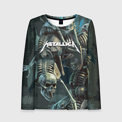 Лонгслив женский Metallica Metal Skull, цвет: 3D-принт