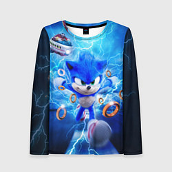 Женский лонгслив SONIC СИНИЙ ЁЖ Z