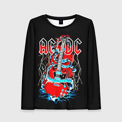 Женский лонгслив ACDC гитара