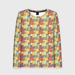 Женский лонгслив Музыкальные Ноты