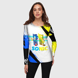 Лонгслив женский СУПЕР СОНИК Z, цвет: 3D-принт — фото 2
