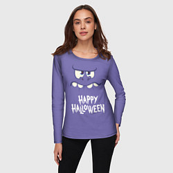 Лонгслив женский HAPPY HALLOWEEN, цвет: 3D-принт — фото 2