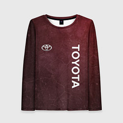 Женский лонгслив TOYOTA RED GRUNGE