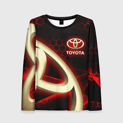Лонгслив женский Тойота Toyota, цвет: 3D-принт