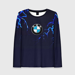 Лонгслив женский BMW разряд молнии, цвет: 3D-принт