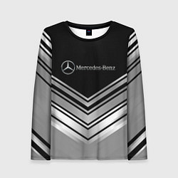 Лонгслив женский Mercedes-Benz Текстура, цвет: 3D-принт