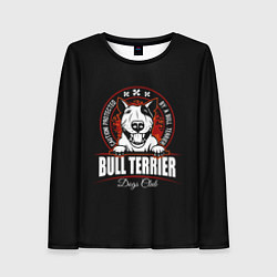 Женский лонгслив Бультерьер Bull Terrier