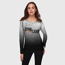 Лонгслив женский DYING LIGHT ТРЕЩИНЫ GOOD NIGHT AND GOOD LUCK, цвет: 3D-принт — фото 2