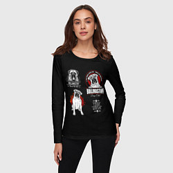 Лонгслив женский Собака Бульмастиф, цвет: 3D-принт — фото 2