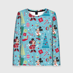 Женский лонгслив Mickey and Minnie pattern