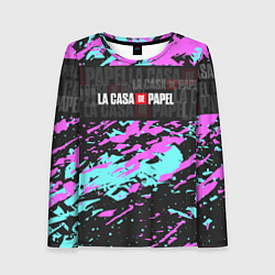 Лонгслив женский La Casa de Papel Logo Надпись, цвет: 3D-принт