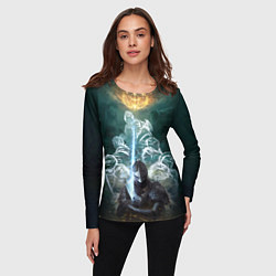 Лонгслив женский Elden Ring рыцарь и предшественники серии Souls El, цвет: 3D-принт — фото 2
