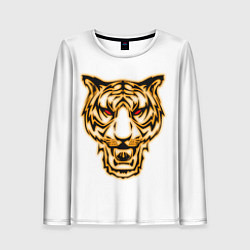 Лонгслив женский Тигр с классным и уникальным дизайном в крутом сти, цвет: 3D-принт