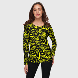 Лонгслив женский BVB 09 - BORUSSIA Боруссия Дортмунд, цвет: 3D-принт — фото 2