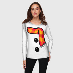 Лонгслив женский Snowman Outfit, цвет: 3D-принт — фото 2
