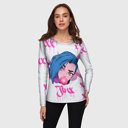 Лонгслив женский Bubble-Gum Jinx, цвет: 3D-принт — фото 2