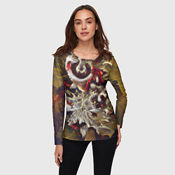 Лонгслив женский Осенние заморозки, цвет: 3D-принт — фото 2