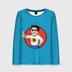 Лонгслив женский Serious boy, цвет: 3D-принт