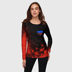 Лонгслив женский ПОППИ ПЛЕЙТАЙМ - Краски, цвет: 3D-принт — фото 2