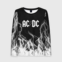 Женский лонгслив ACDC Fire