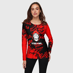Лонгслив женский La Casa de Papel белла чао, цвет: 3D-принт — фото 2
