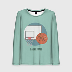 Лонгслив женский Basketball Спорт, цвет: 3D-принт