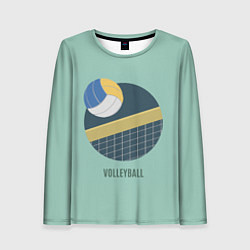 Лонгслив женский Volleyball Спорт, цвет: 3D-принт