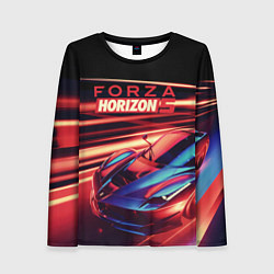Лонгслив женский Forza Horizon 5 - sports car, цвет: 3D-принт