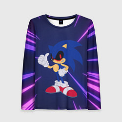 Лонгслив женский SONIC EXE СОНИК, цвет: 3D-принт