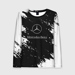 Лонгслив женский Mercedes-Benz Авто, цвет: 3D-принт