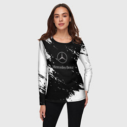 Лонгслив женский Mercedes-Benz Авто, цвет: 3D-принт — фото 2