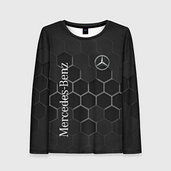 Женский лонгслив Mercedes-Benz black соты