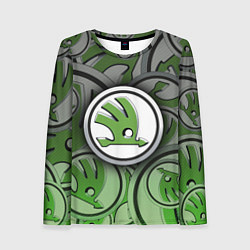 Женский лонгслив Skoda Carbone Pattern