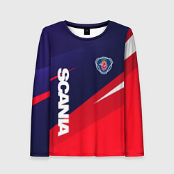 Лонгслив женский Scania Скания, цвет: 3D-принт