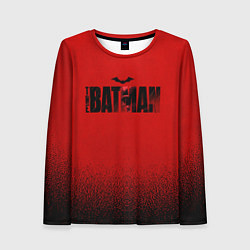 Лонгслив женский Red Logo The Batman, цвет: 3D-принт