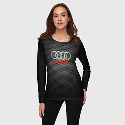 Лонгслив женский Audi карбон, цвет: 3D-принт — фото 2