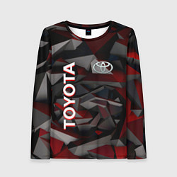 Лонгслив женский Toyota тойота abstraction, цвет: 3D-принт