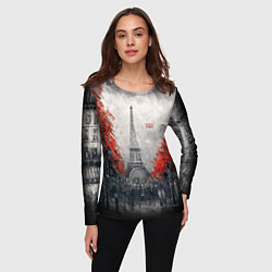 Лонгслив женский PARIS, цвет: 3D-принт — фото 2