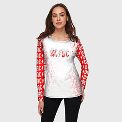 Лонгслив женский ACDC Паттерн, цвет: 3D-принт — фото 2