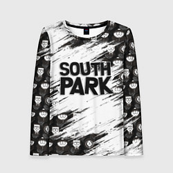 Лонгслив женский Южный парк - персонажи и логотип South Park, цвет: 3D-принт