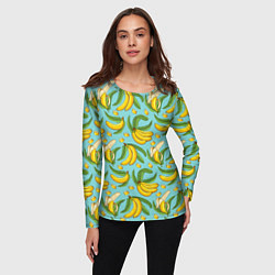 Лонгслив женский Banana pattern Summer Fashion 2022, цвет: 3D-принт — фото 2
