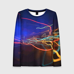 Женский лонгслив Neon vanguard pattern Lightning Fashion 2023